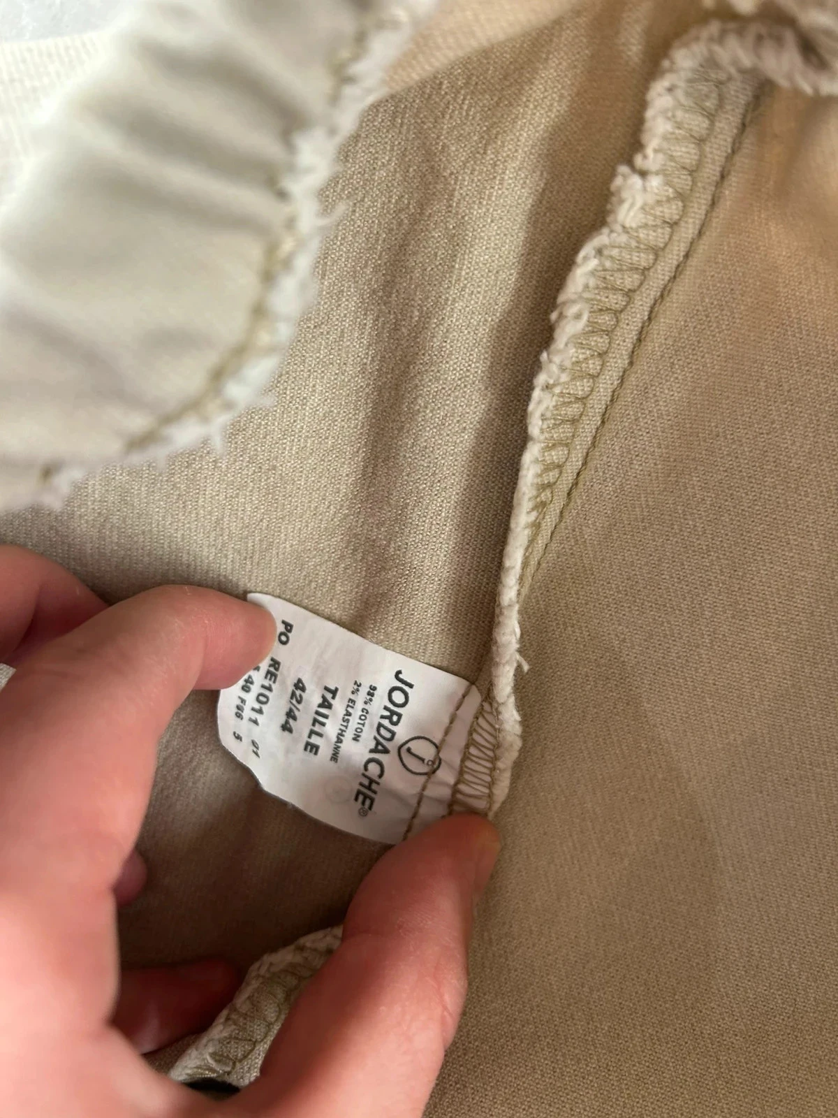 Crème beige jordache hoge taille broek – photo 9